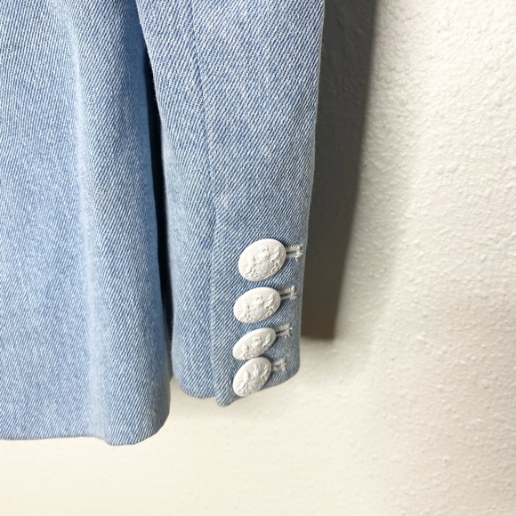 Veronica Beard Miller Dickey Denim Blazer Jacket 4 - Picture 10 of 11